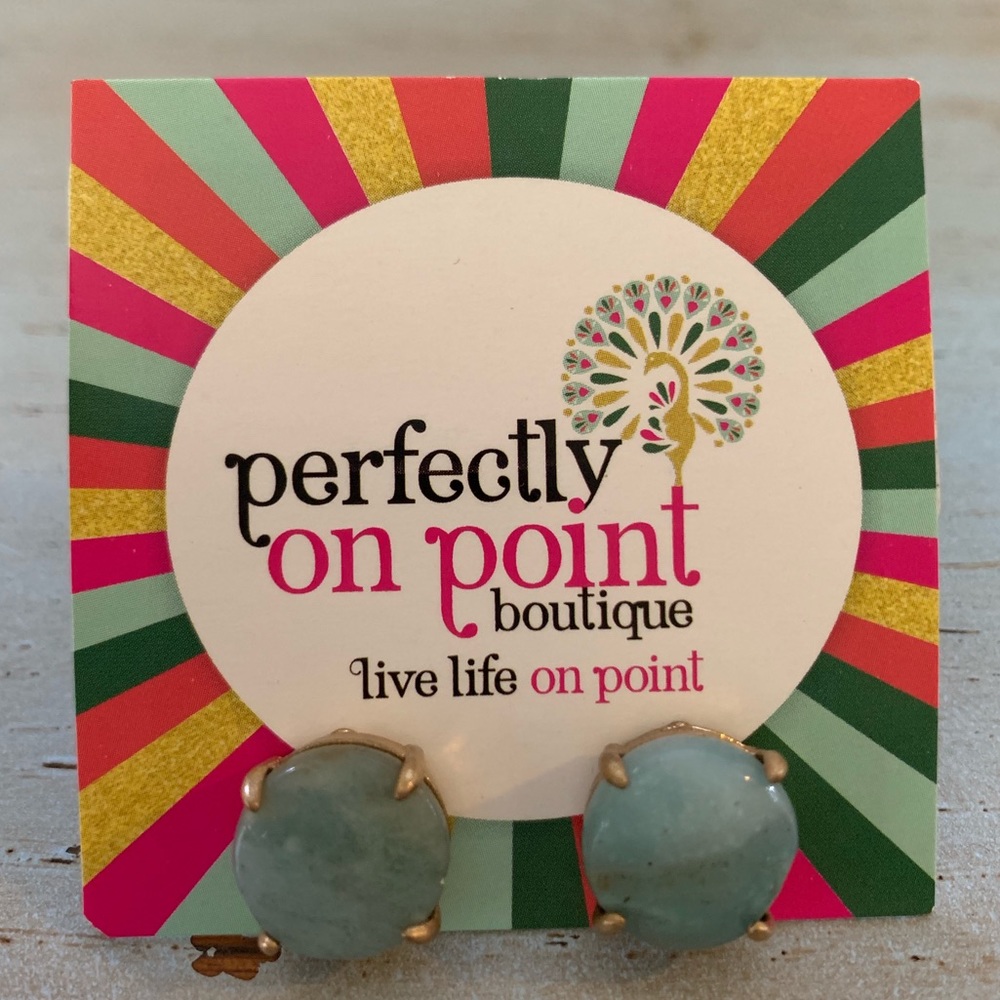Semi precious stone earrings